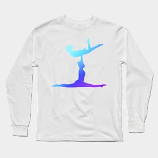 A women’s pair doing frontbird Long Sleeve T-Shirt